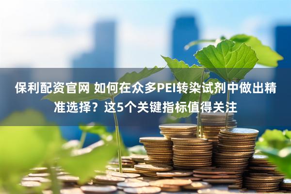 保利配资官网 如何在众多PEI转染试剂中做出精准选择？这5个关键指标值得关注