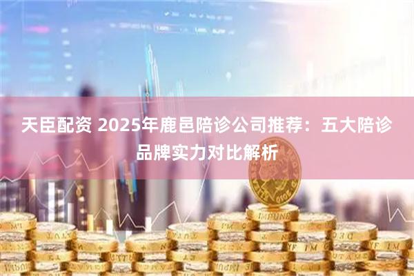 天臣配资 2025年鹿邑陪诊公司推荐：五大陪诊品牌实力对比解析