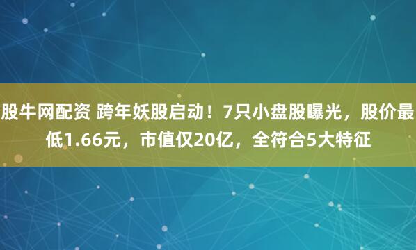 股牛网配资 跨年妖股启动！7只小盘股曝光，股价最低1.66元，市值仅20亿，全符合5大特征